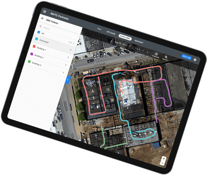 Drone software platform desktop and mobile